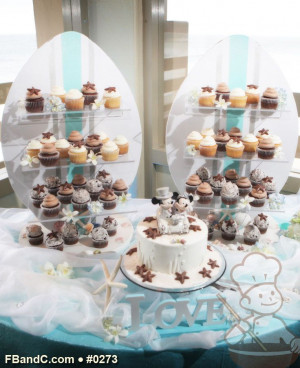 ... Cake & Assorted Cupcakes with Chocolate Seashells | Custom Quote
