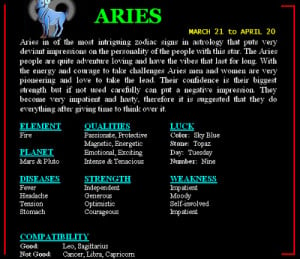 aries compatibility and personality image aries short personality ...
