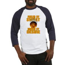 Basketball Fueled by Sweat Baseball Jersey for