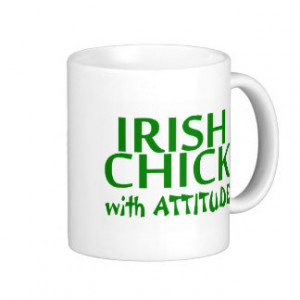 Irish Chick With Attitude Mugs