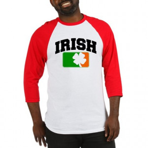 Irish Flag Shamrock Baseball Jersey