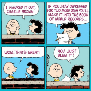 Tuesday with Charlie Brown and Lucy.