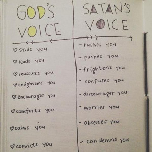 God's Voice vs. Satan's by SkyChamber