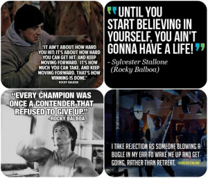 Rocky Balboa Quotes. Grew up watching these movies all the time! ♥