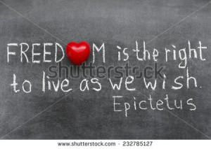 famous Ancient Greek philosopher Epictetus quote about the freedom on ...