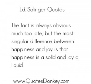 Salinger's quote #1