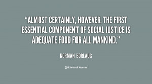 Almost certainly, however, the first essential component of social ...