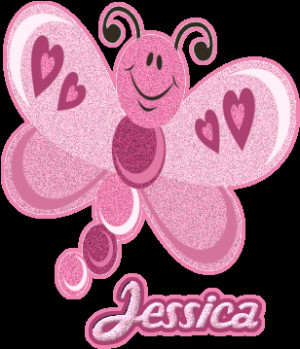 The Name Jessica In Glitter
