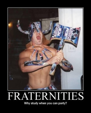 which means brother therefore a fraternity is a brotherhood the