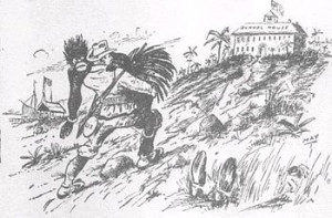 The white man's burden, 1898 Detroit Journal cartoon