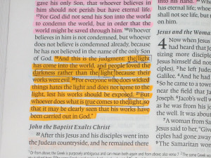 ESV Pew Bible: Highlighting and 