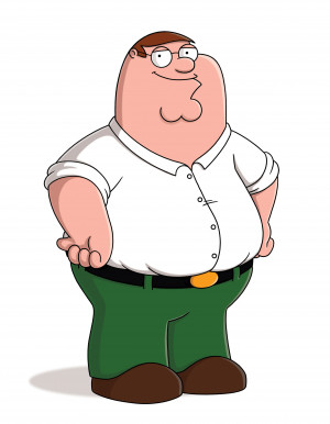peter griffin is the father of the griffin family married to lois and ...