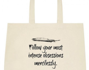 Tote Bag - Book Bag - Franz Kafka Quote - Literary Quote Tote Bag ...