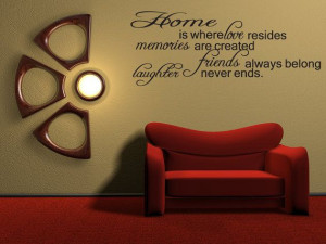 Home Is Where Love Resides Vinyl Decal Quotes by walldecalquotes, $12 ...