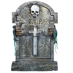 ghoul tombstone lifter s red eyes light up he lifts the tombstone ...