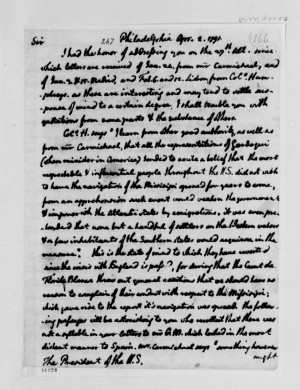 Letter from Thomas Jefferson to George Washington