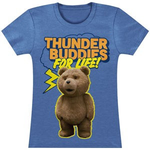 Ted Thunder Buddies For Life Girls Jr Soft Tee