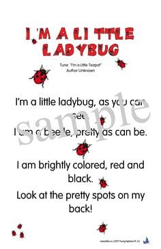 ladybug poems for kids i m a little ladybug ladybug poems bug songs ...