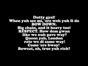 ... new single by Busta Rhymes and Nicki Minaj done entirely in patois