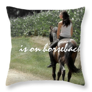 Horse Quotes Throw Pillows - TIME TOGETHER quote Throw Pillow by ...