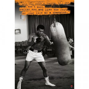 Muhammad Ali Don't Quit Quote Boxing Motivational Sports Poster 24 x ...