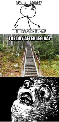 The day after leg day