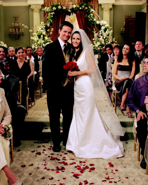 Chandler and Monica's wedding in Season 7 .