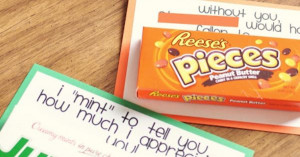 Fun and cute sayings to do with candy bars–Teen Volunteer Thank Yous