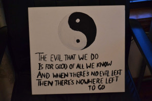 Yin Yang Quotes Yin and yang painting :) by