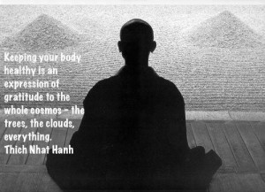 ... your body healthy is an expression of gratitude... Thich Nhat Hanh