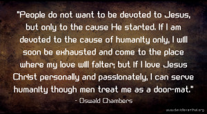 but the world teaches us not to be a doormat