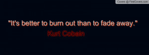 Kurt Cobain Quote cover