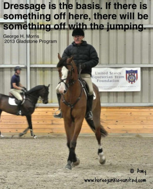 George Morris: Dressage Is the Basis. I've always agreed with this. # ...
