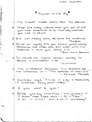 Inspirational Sayings to Live By