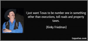 just want Texas to be number one in something other than executions ...