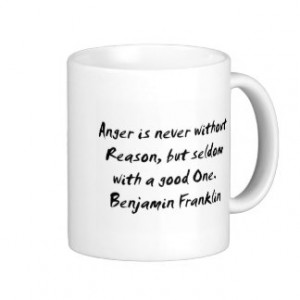 Ben Franklin Anger Classic White Coffee Mug