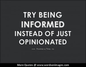 Quotes about opinions