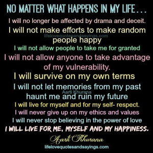 No Matter What Happens In My Life...