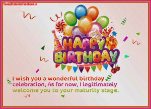 Happy Birthday Wishes Message Image eCard By Funnystatusforfacebook.in