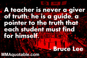 ... Lee is considered by many to be the Godfather of Mixed Martial Arts