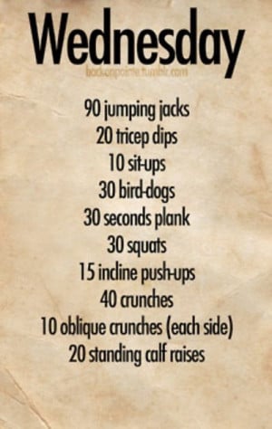 Wednesday Workout