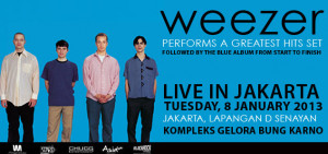 Weezer Jakarta Concert January Lapangan Senayan Kompleks