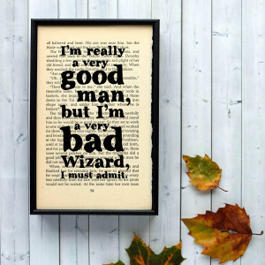 bookish wizard of oz quote print by bookishly | notonthehighstreet.com