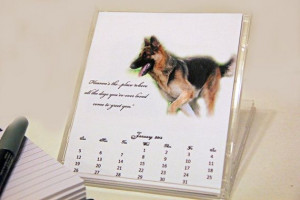 K9 Dog CD Case Desk Calendar with Quotes by GulfCoastInspired, $12.00