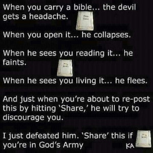 The devil is always busy.