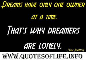 dream erma bombeck quotes lonely quotes owner time