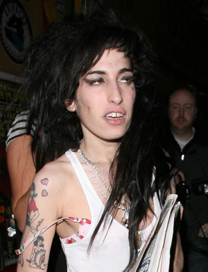 Amy Winehouse on drugs Image