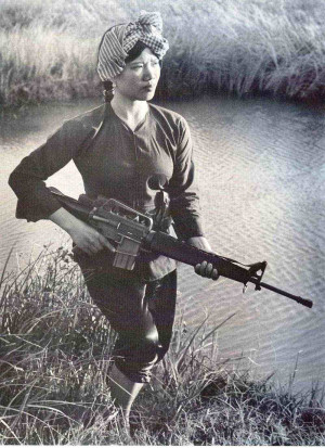 Female Viet Cong Fighter Photograph