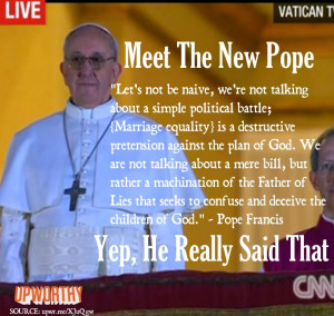 that as proof that the pope had completely lost it