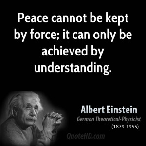 Albert Einstein Peace Quotes